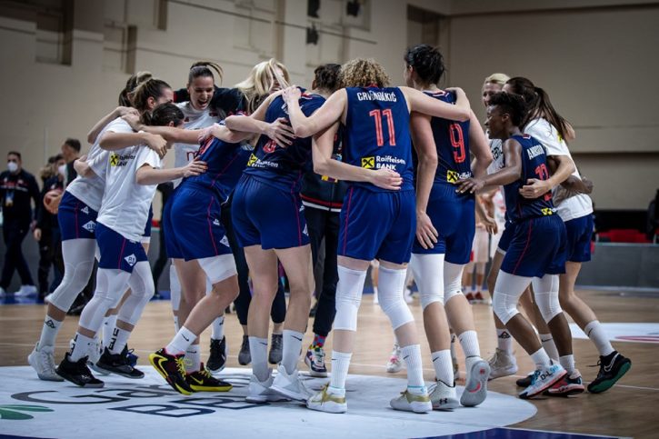 Košarkašice Srbije slave pobedu