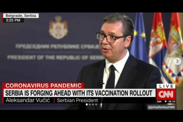 Aleksandar Vučić za @cnn.