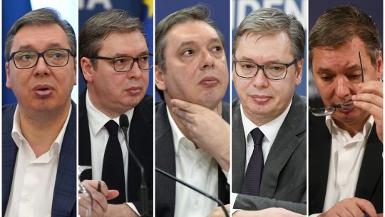 Aleksandar Vučić, grimasa, grimase