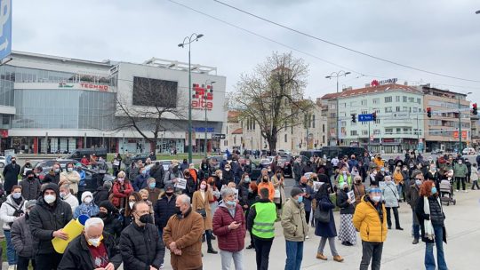 Sarajevo protest