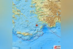 Grčka, Rodos, zemljotres, mapa