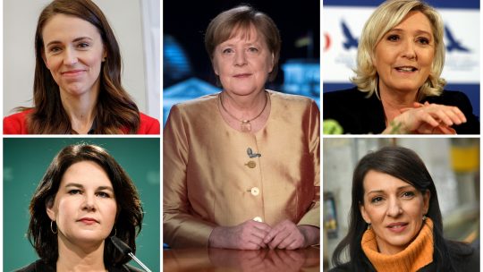 Džasinda Ardern, Angela Merkel, Mari Le Pen, Analena Berbok, Marinika Tepić