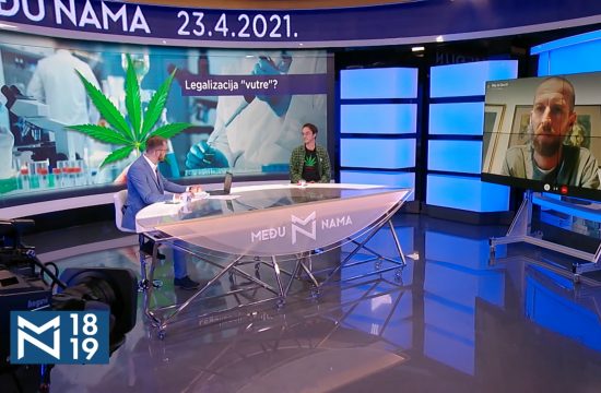 Miloš Simić, Filip Dostovski, legalizacija marihuane, emisija Među nama, Medju nama