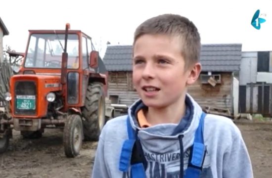 Nikola Vučković Dvanaestogodišnji poljoprivrednik iz mesta Jarkovci