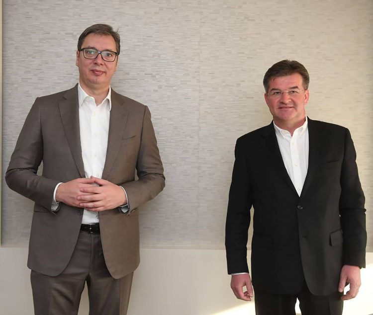 Aleksandar Vucic i Miroslav Lajcak