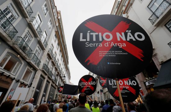 Portugal, Lisabon, protest, rudnik, litijum