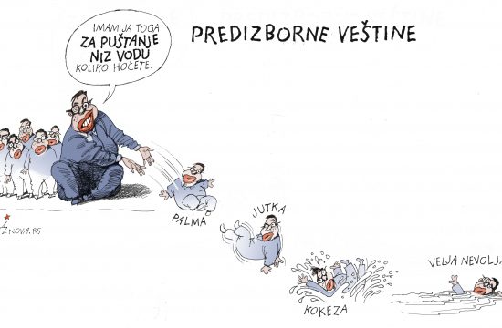 Karikatura Dušan Petričić, predizborne vestine