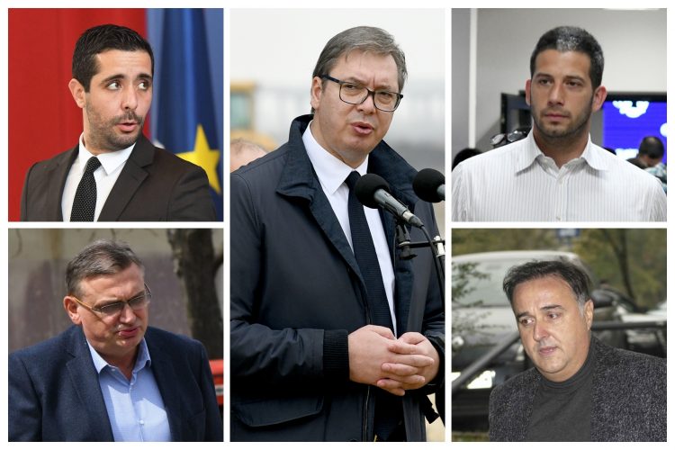 Vučić veći i Toma Momirović, Zoran Drobnjak, Vanja Udovičić, Zoran Babić