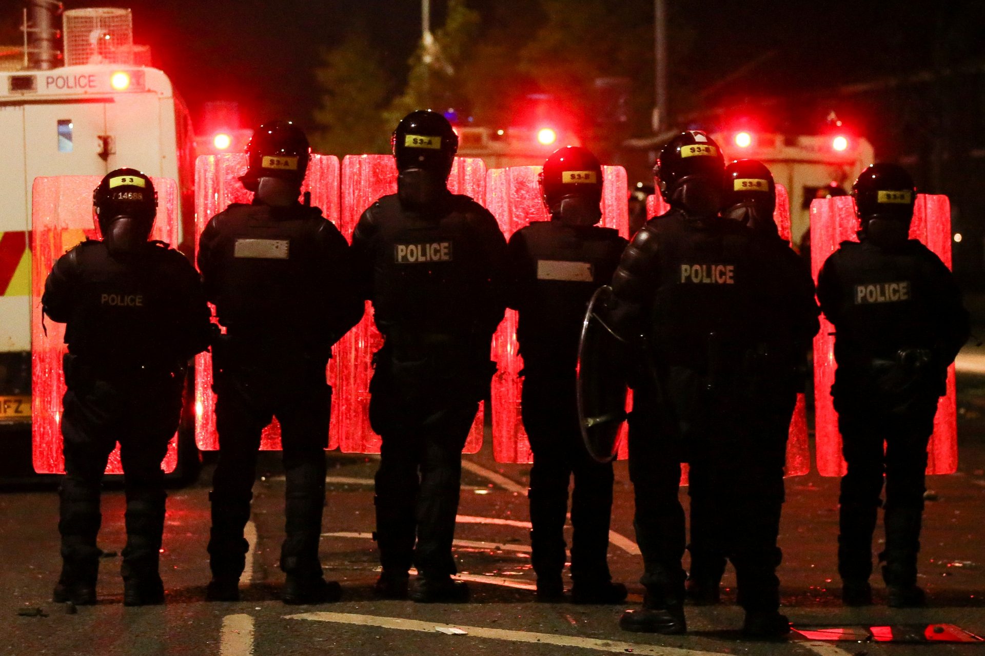 Belfast, protest, policija