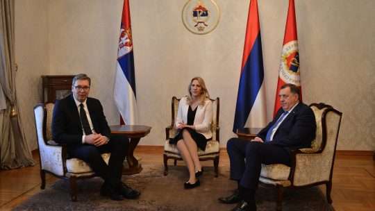 Aleksandar Vucic Zeljka Cvijanovic i Milorad Dodik