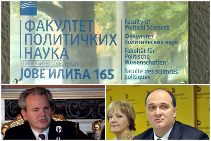 Fakultet političkih nauka, FPN, Slobodan Milošević, Uroš Šuvaković
