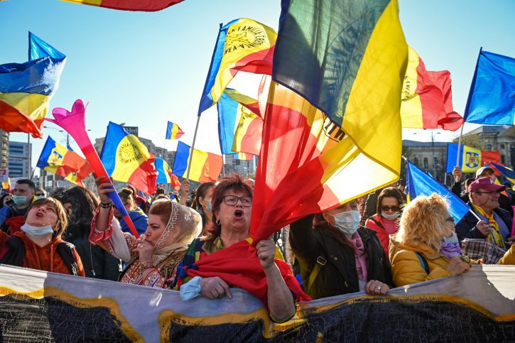 Rumunija protest