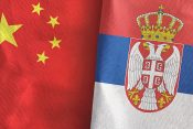 Kina, Srbija, zastava, zastave