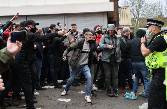 Mančester junajted, stadion, protest, policija