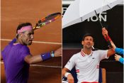 Novak Đoković i Rafael Nadal Rim navijači