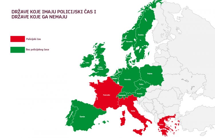 mapa evropa policijski cas