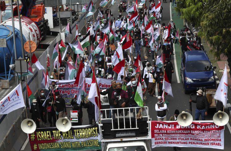 Indonezija, Izrael, protest
