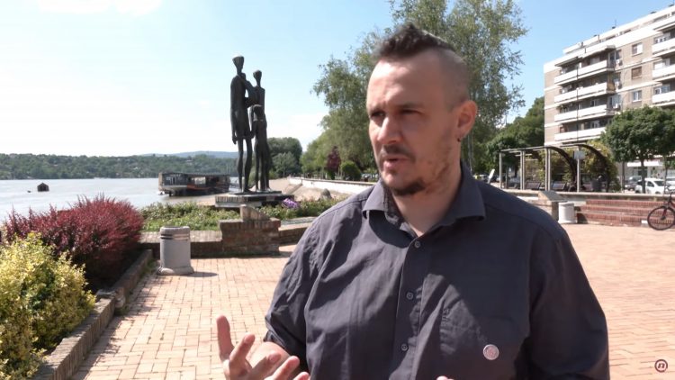 Daniel Apro, novinar, pisac, Na biciklu antifašističim stazama, prilog, emisija Među nama, Medju nama
