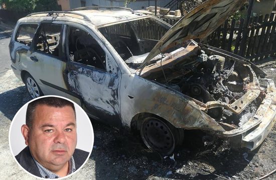 Čedomir Vranjković, Loznica, zapaljen automobil
