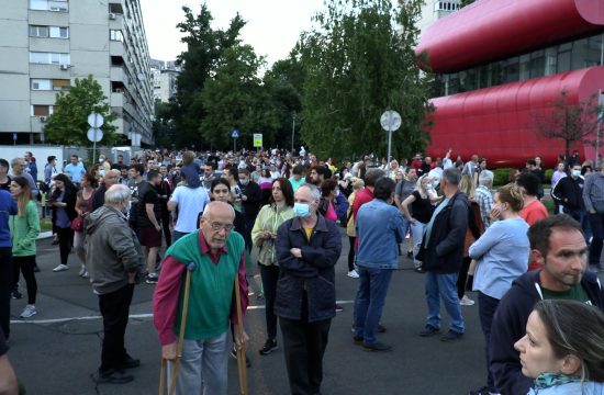 Protest zbog izgradnje Novi Beograd Blok 37