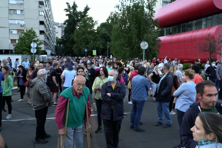 Protest zbog izgradnje Novi Beograd Blok 37