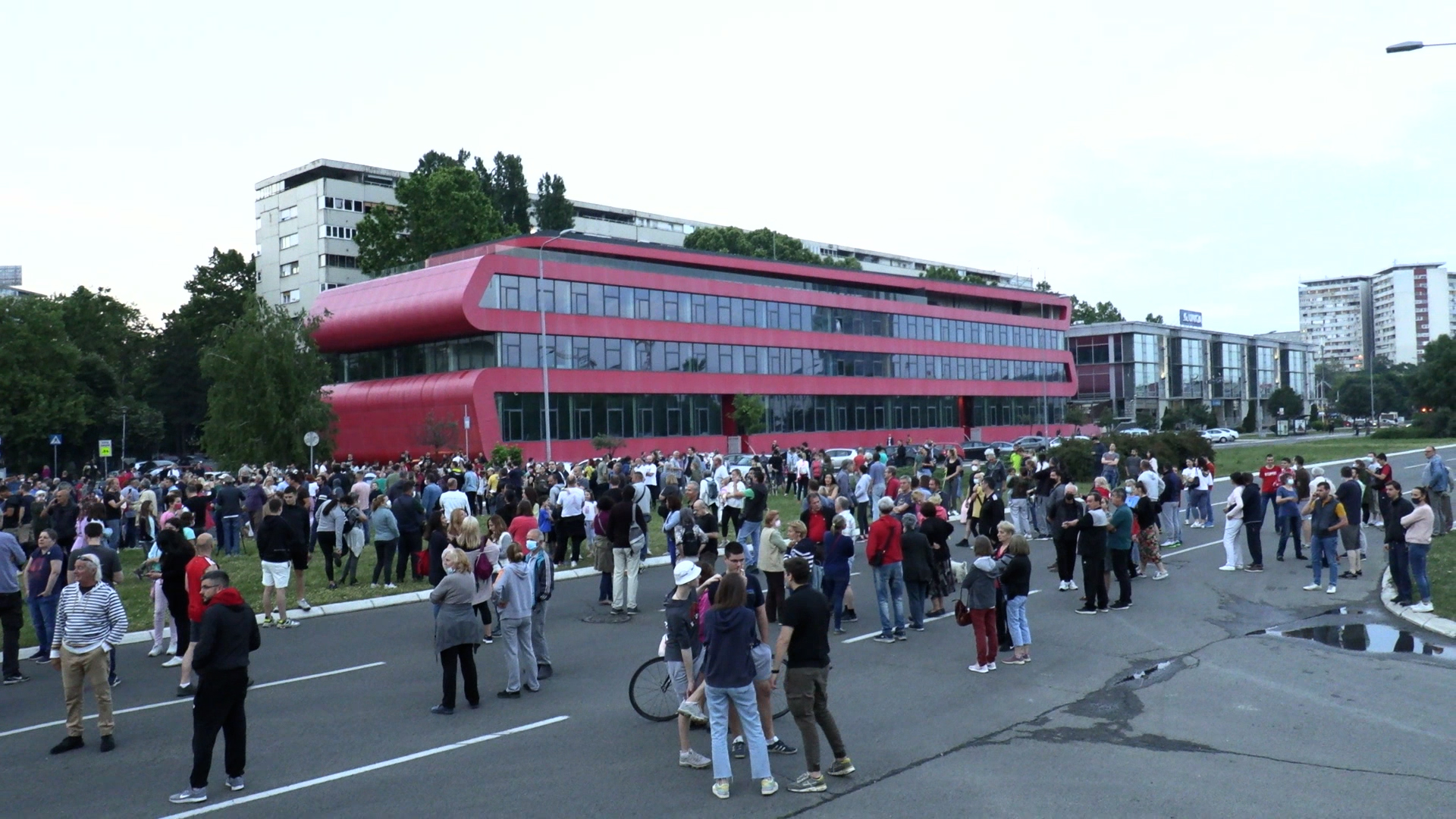 Protest zbog izgradnje Novi Beograd Blok 37