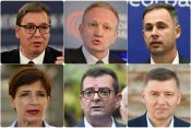 Aleksandar Vucic, Dragan Djilas, Miroslav Aleksic, Dragana Rakic, Janko Veselinovic i Nebojsa Zelenovic