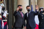 Zoran Zaev i Emanuel Makron Emmanuel Macron