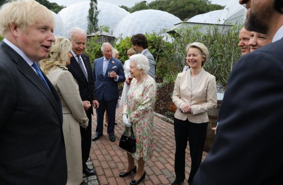 Kraljica Elizabeta i G7 Joe Biden Jill Boris Johnson Dzo Bajden Dzil Bajden Boris Dzonson Angela Merkel Ursula von der Lajen queen Elizabeth