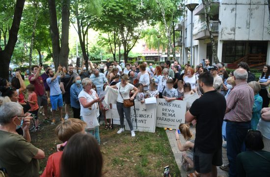 Dorćol, Solunska ulica, protest stanara