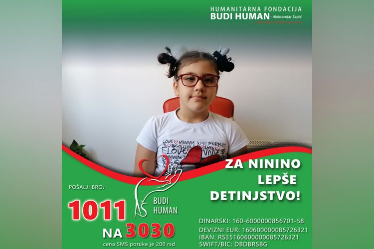 Nina Perišić, Čačk, pomoć, humanitarna pomoć, lečenje