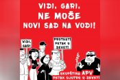 Novi Sad, protest, Novi Sad na vodi, Vidi Gari ne može