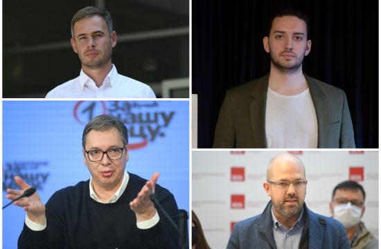 Miroslav Aleksić, Aleksandar Vučić, Pavle Grbović, Konstantin Samofalov