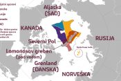 severni pol, arktik, mapa