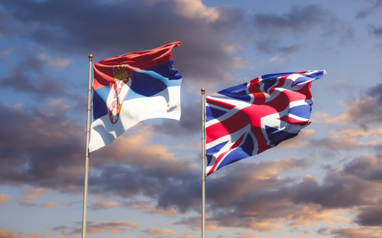 Britanska, Srpska, zastava