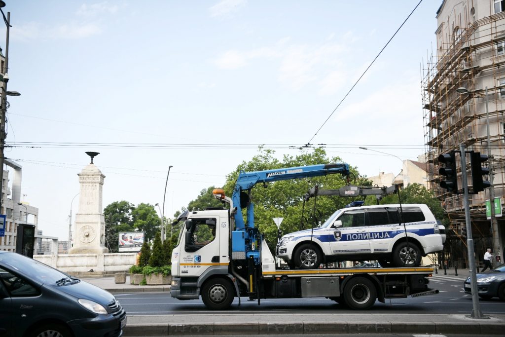 Pauk policija policijsko vozilo