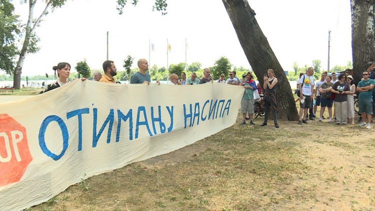 Boljevci protest Sava divlja gradnja