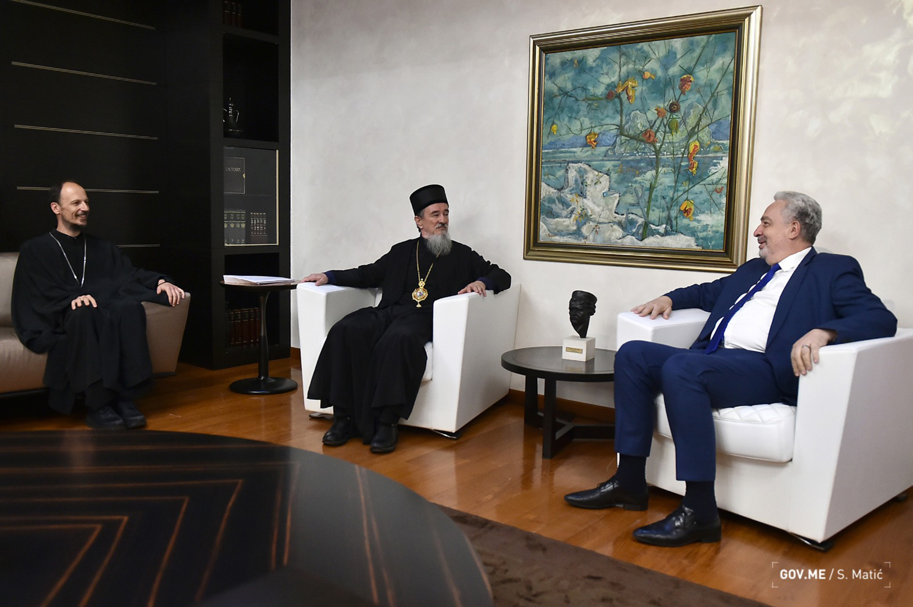 Premijer Zdravko Krivokapic razgovarao sa episkopima zahumsko-hercegovacki g. Dimitrije i milesevski, g. Atanasije Rakita
