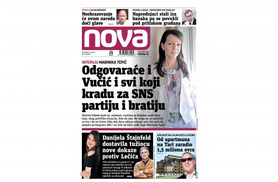 Naslovna strana novine Nova br 5