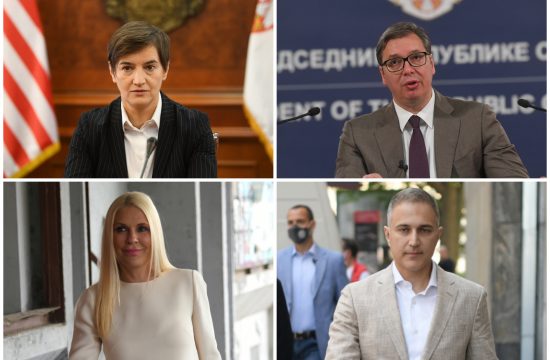 Ana Brnabić, Aleksandar Vučić, Biljana Popović Ivković, Nebojša Stefanović