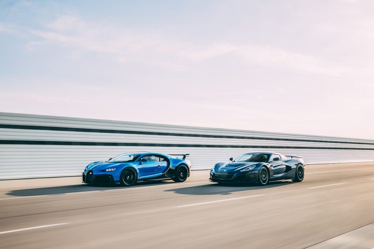 Rimac, Bugatti, Porsche automobil