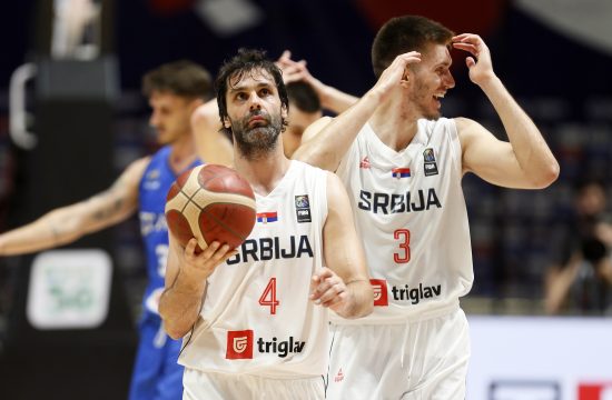 Reprezentacija kosarka Srbija - Italija finale FIBA Olimpijski Kvalifikacioni Turnir Beograd, Srbija in Belgrade Serbia, 4.7.2021.