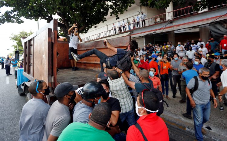 Kuba, protest
