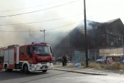 Požar u Luci Beograd