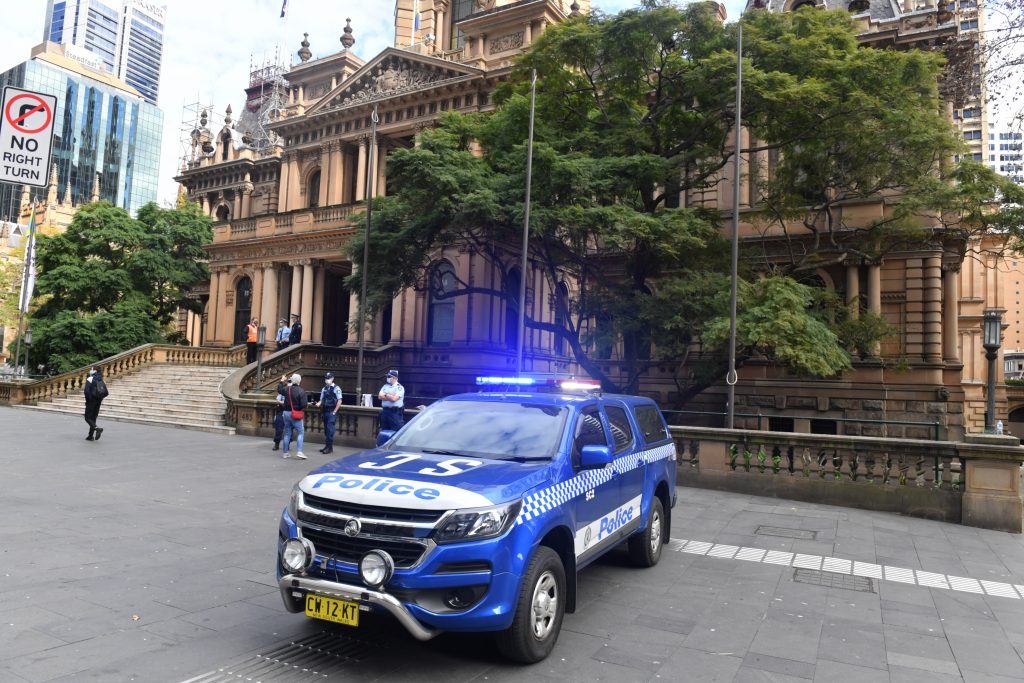 Sidnej policija na ulicama Australija