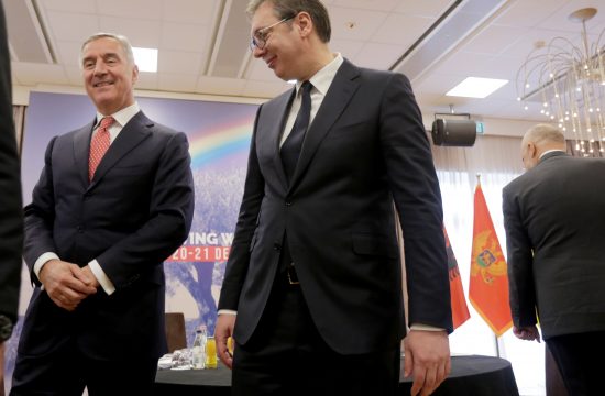 Milo Djukanovic i Aleksandar Vucic