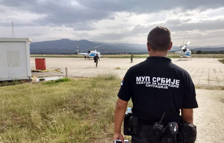 MUP Srbije, sektor za vanredne situacije, gašenje požara, helikopter, pomoć, Severna Makedonija