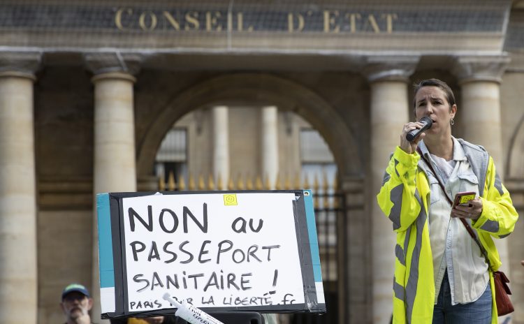 Francuska, Pariz, protest, kovid pasoš