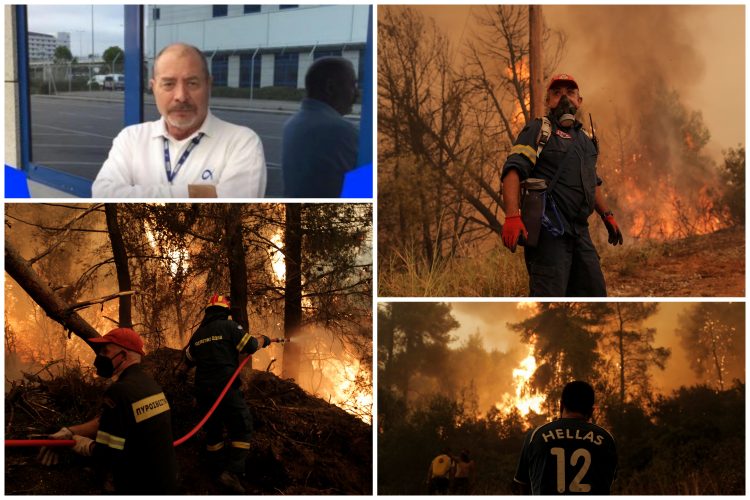 Požari, požar, Grčka, pilot, Stavros