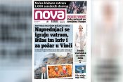 Nova, naslovna za sredu, 11. avgust, broj 37, dnevne novine Nova, dnevni list Nova